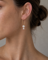 Emilie Duo Pearl Earrings